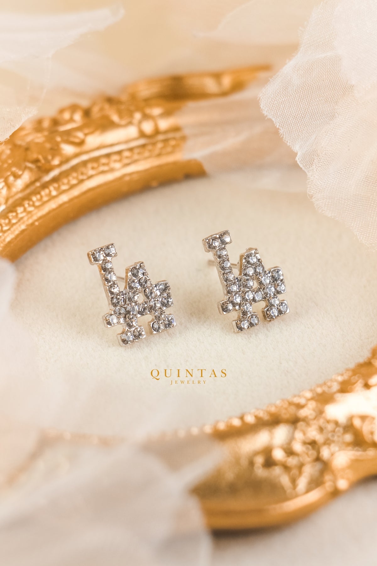 Los Angeles Silver Stud Earrings