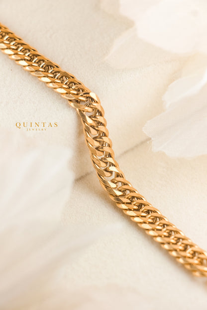Valen Gold Cuban Bracelet