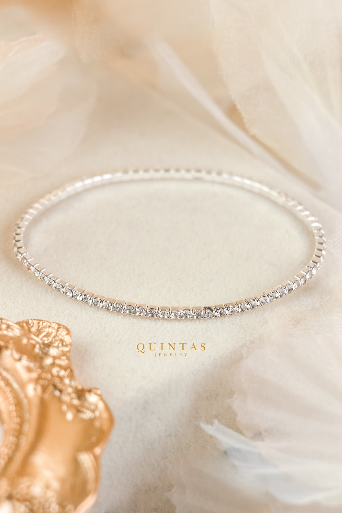 Classic Tennis Silver Bracelet