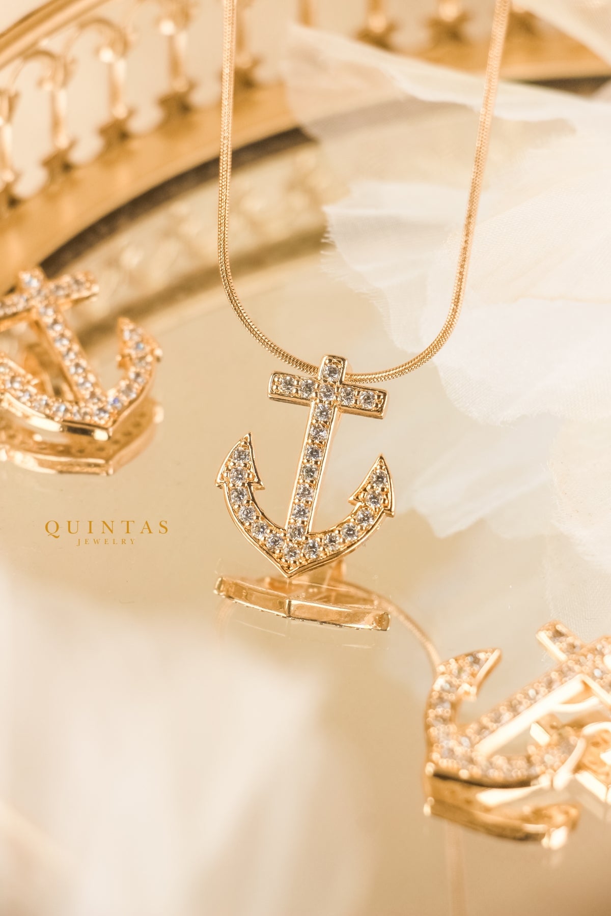 Anchor Charm Necklace