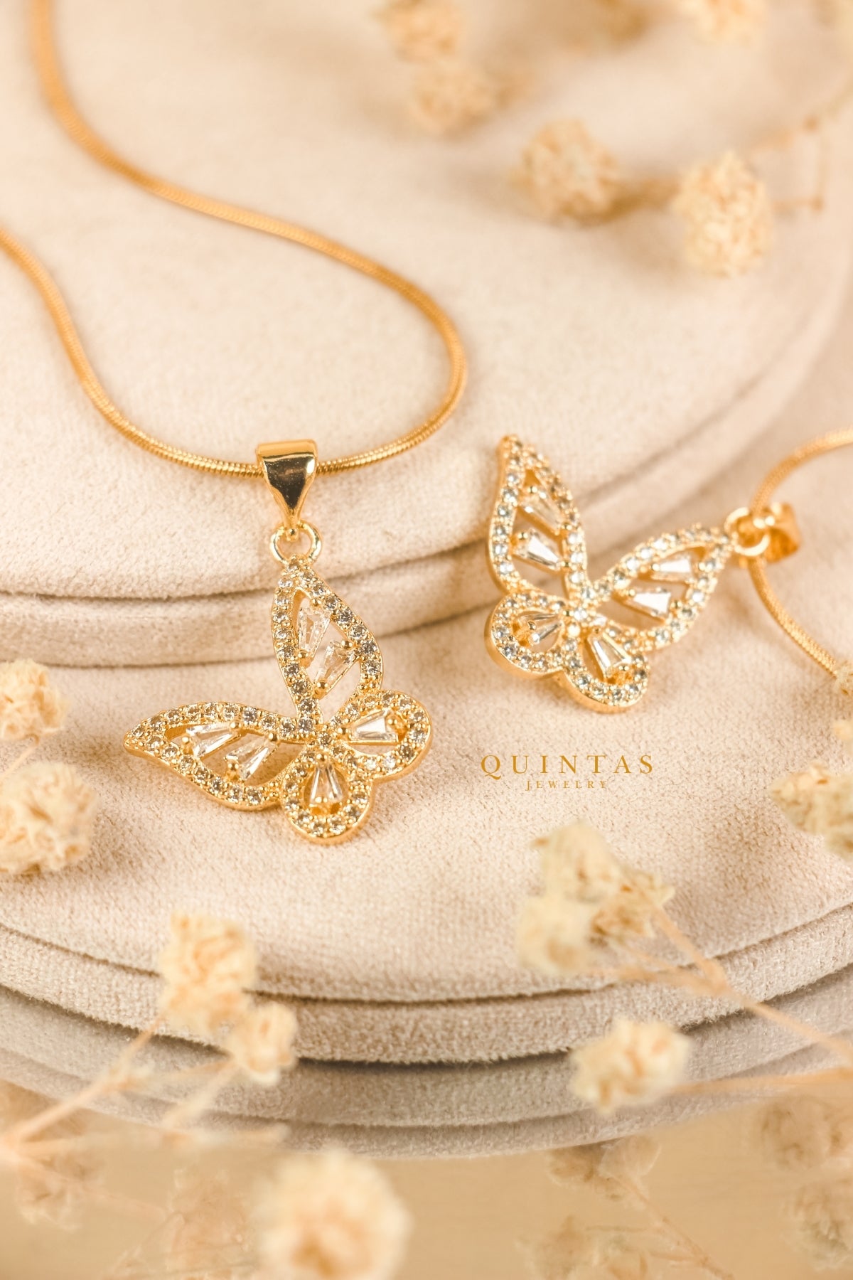 Alora Grand Butterfly Necklace