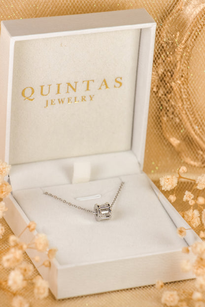 Luke Silver Barrel Necklace