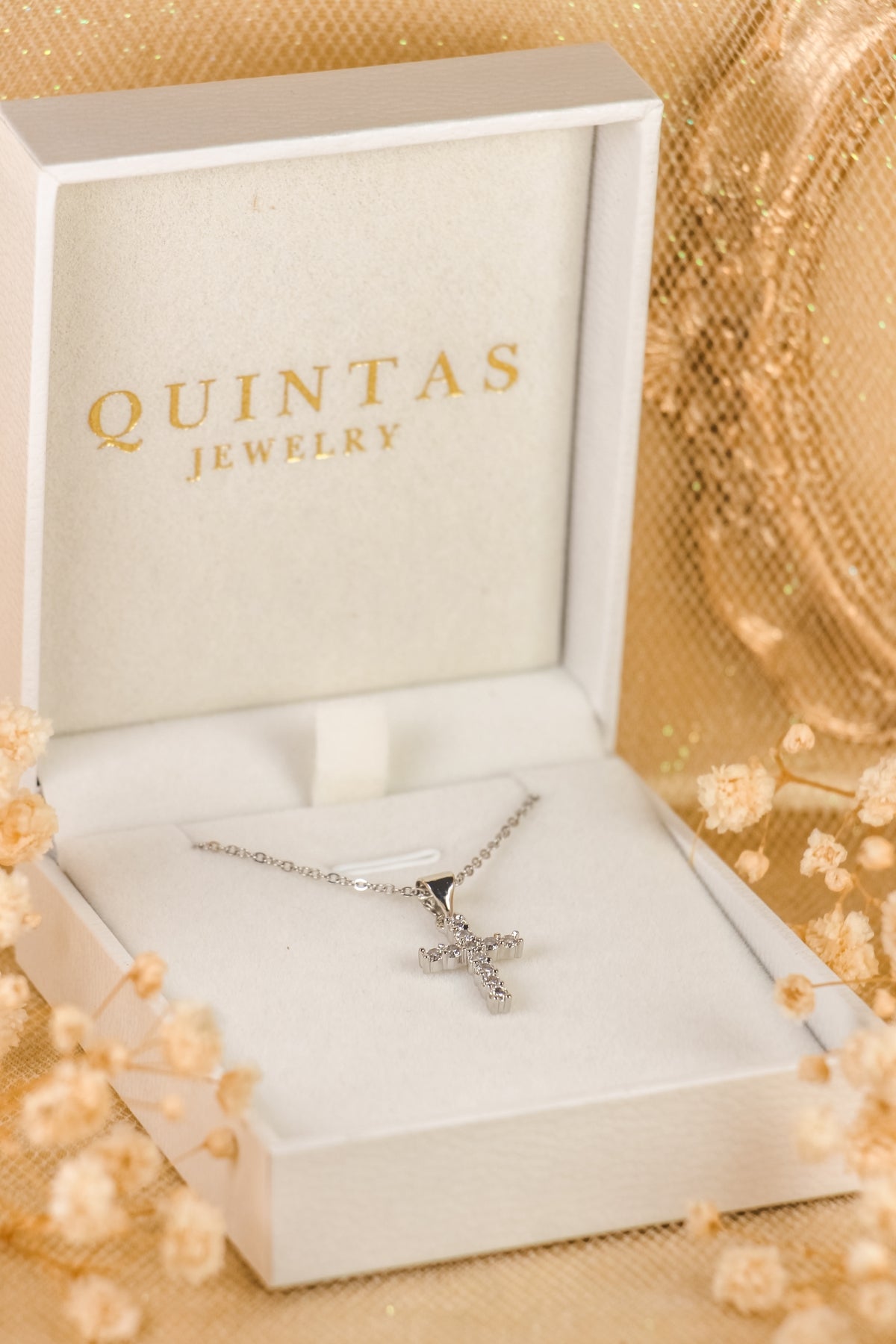 Sanctum Cross Silver Necklace