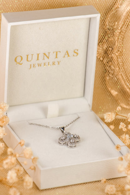 Seraphina Clover Silver Necklace