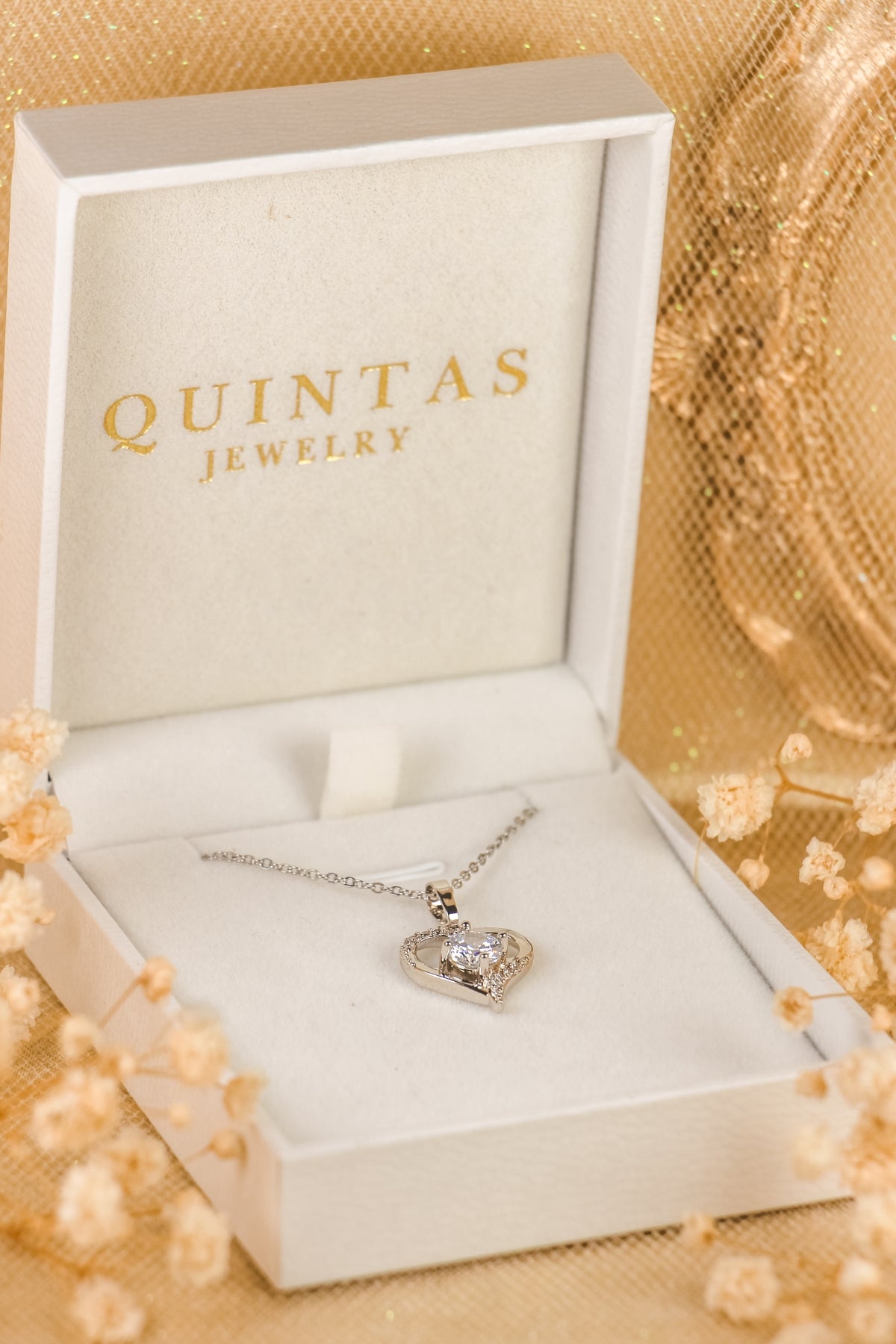 Tender Heart Silver Necklace