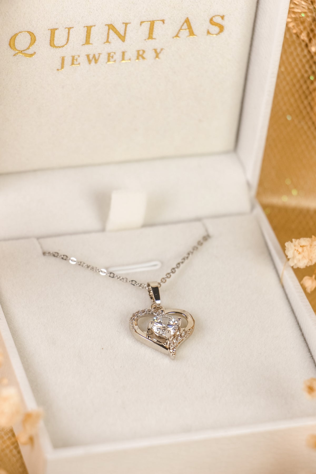 Tender Heart Silver Necklace