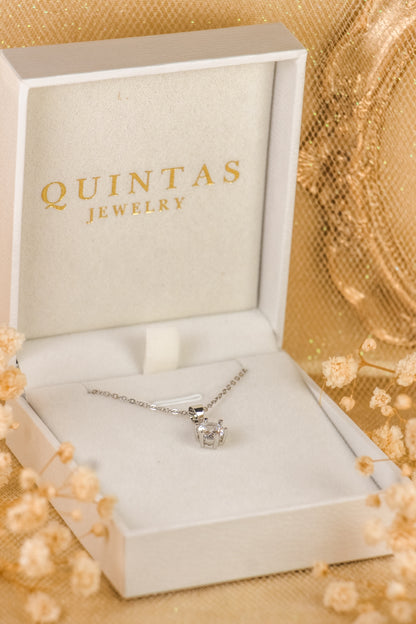 Eloise Diamond Silver Necklace