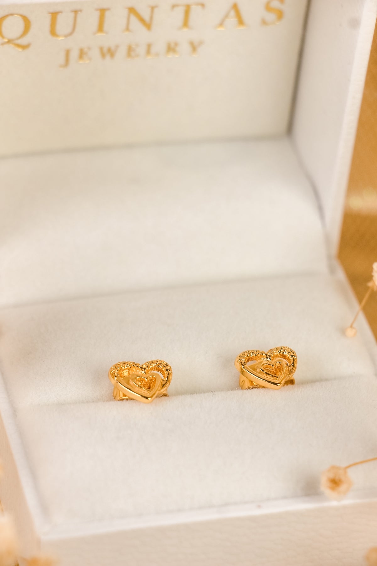 Celia Double Heart Earrings