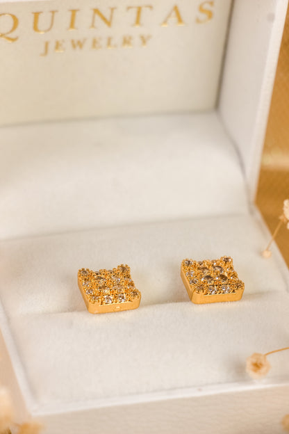 Emma Square Stud Earrings