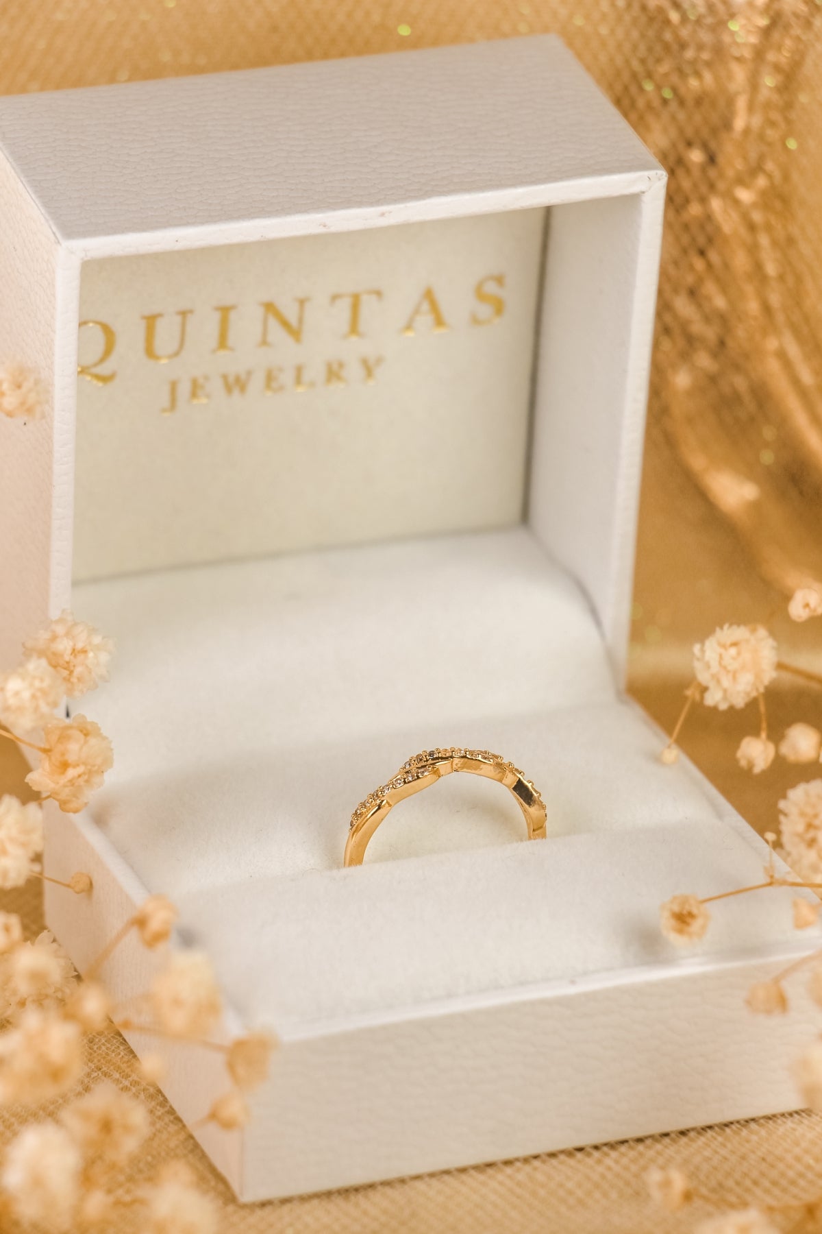 Sofia Twisted Elegance Ring (Adjustable)