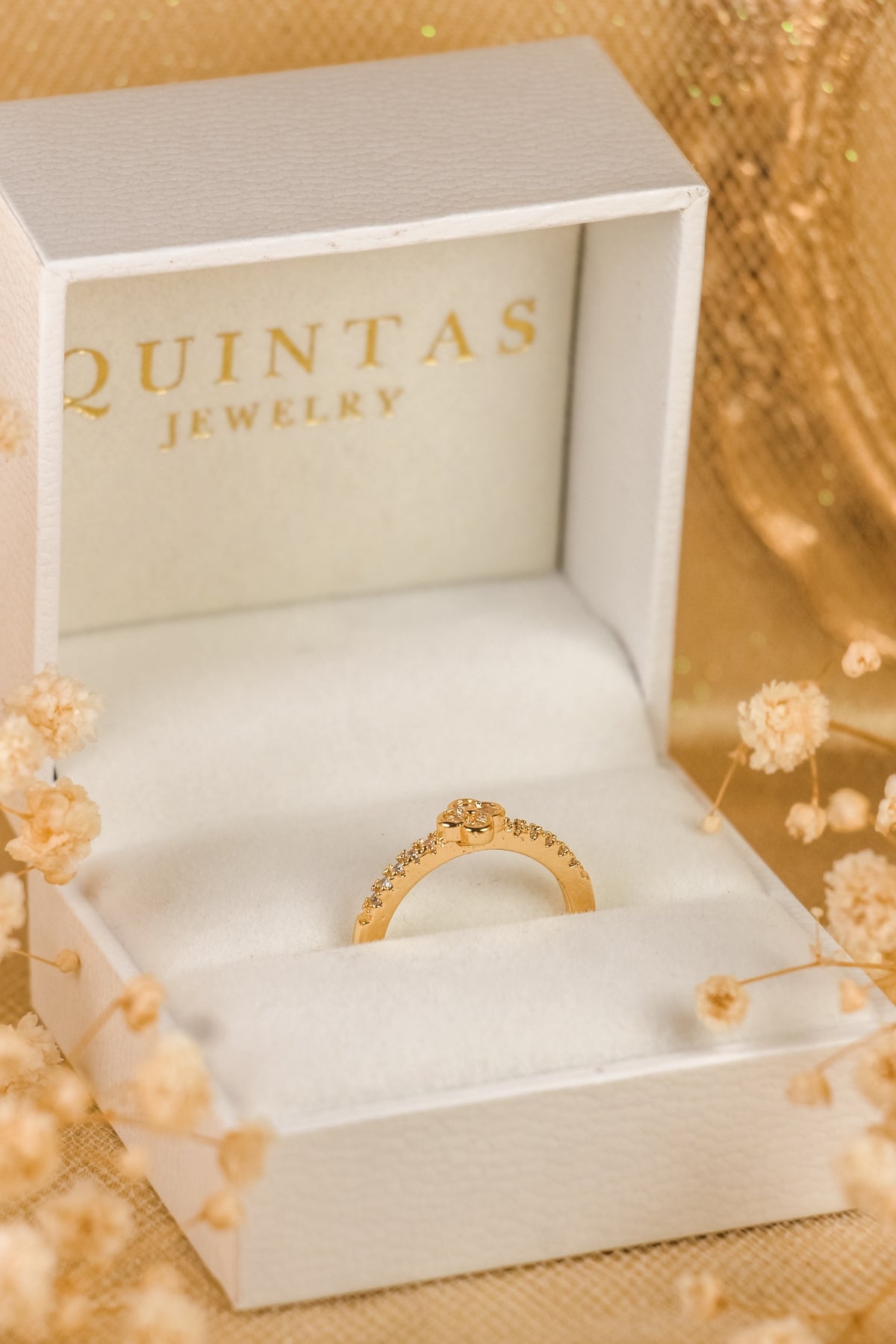 Fleur Clover Ring (Adjustable)