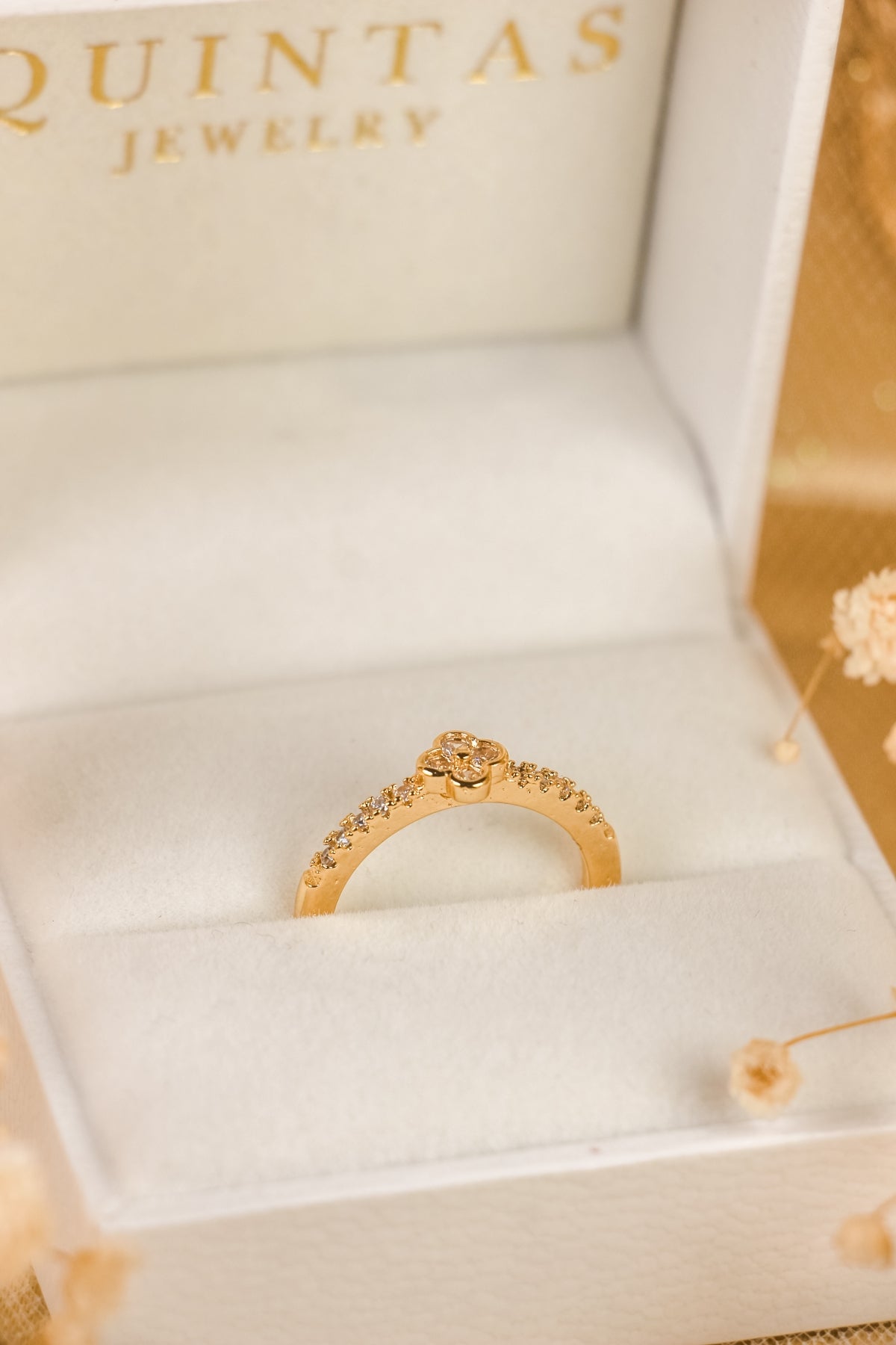 Fleur Clover Ring (Adjustable)