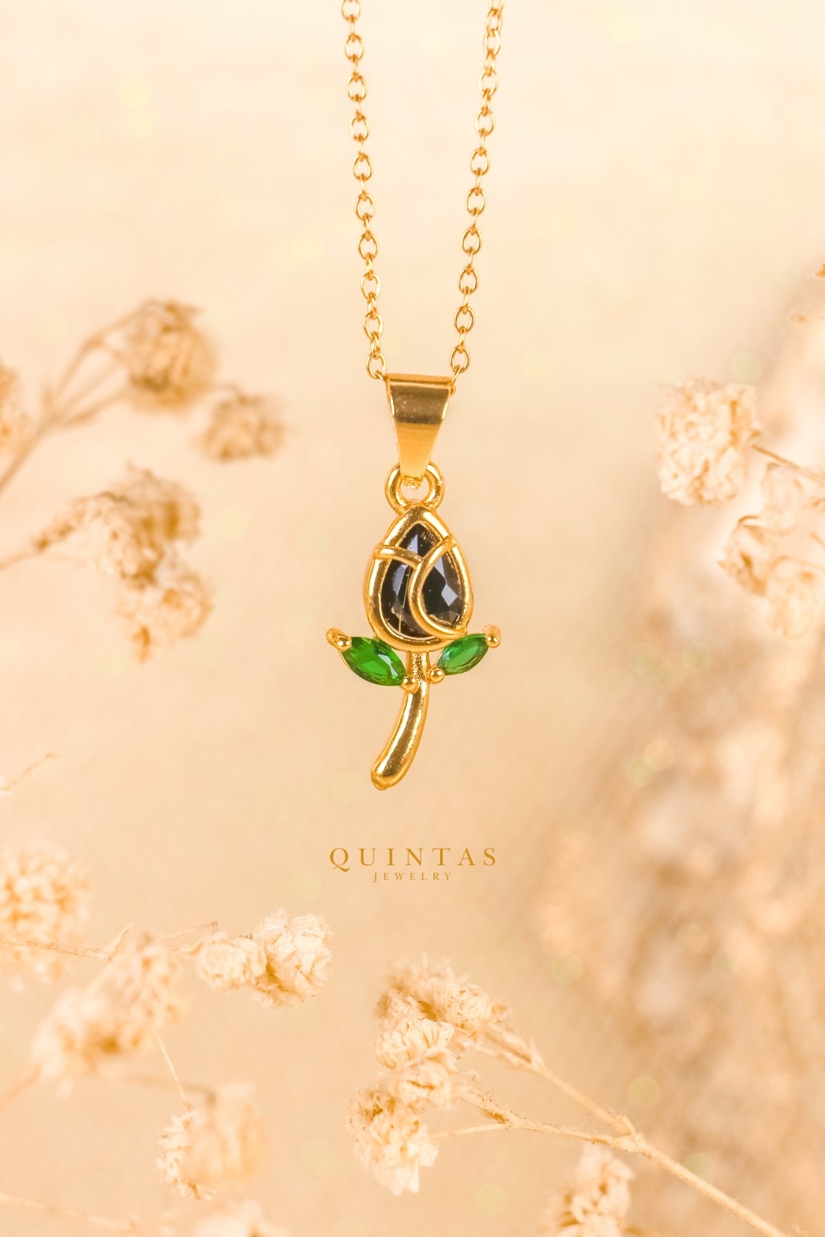 Aurielle Colored Tulip Necklace