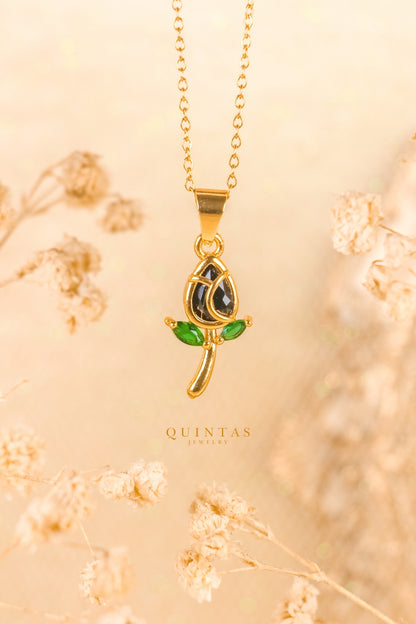Aurielle Colored Tulip Necklace