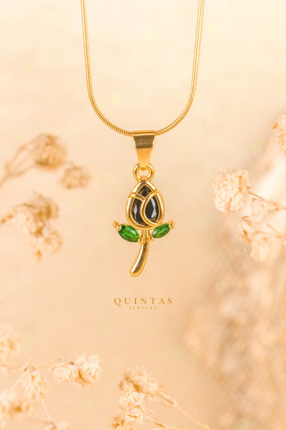 Aurielle Colored Tulip Necklace