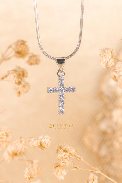 Sanctum Cross Silver Necklace