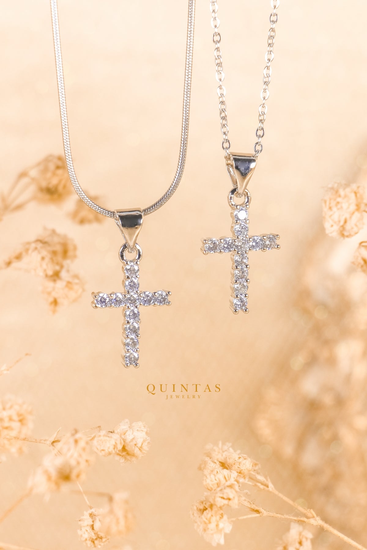 Sanctum Cross Silver Necklace