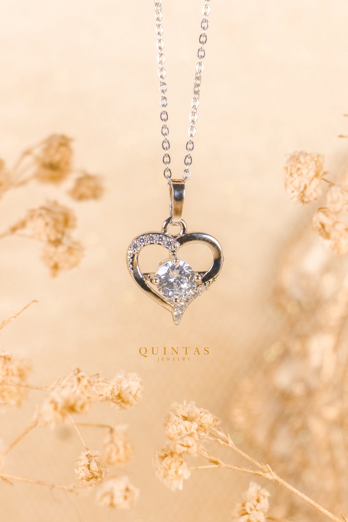 Tender Heart Silver Necklace