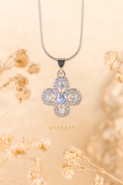 Seraphina Clover Silver Necklace