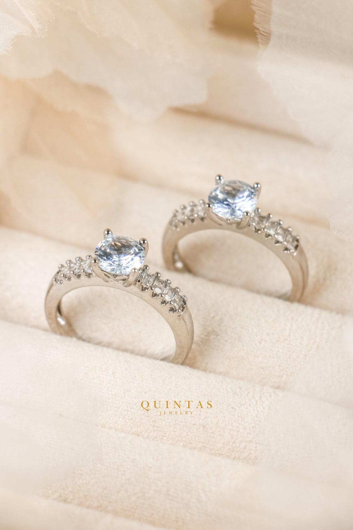 Daphne Diamond Silver Ring (Adjustable)