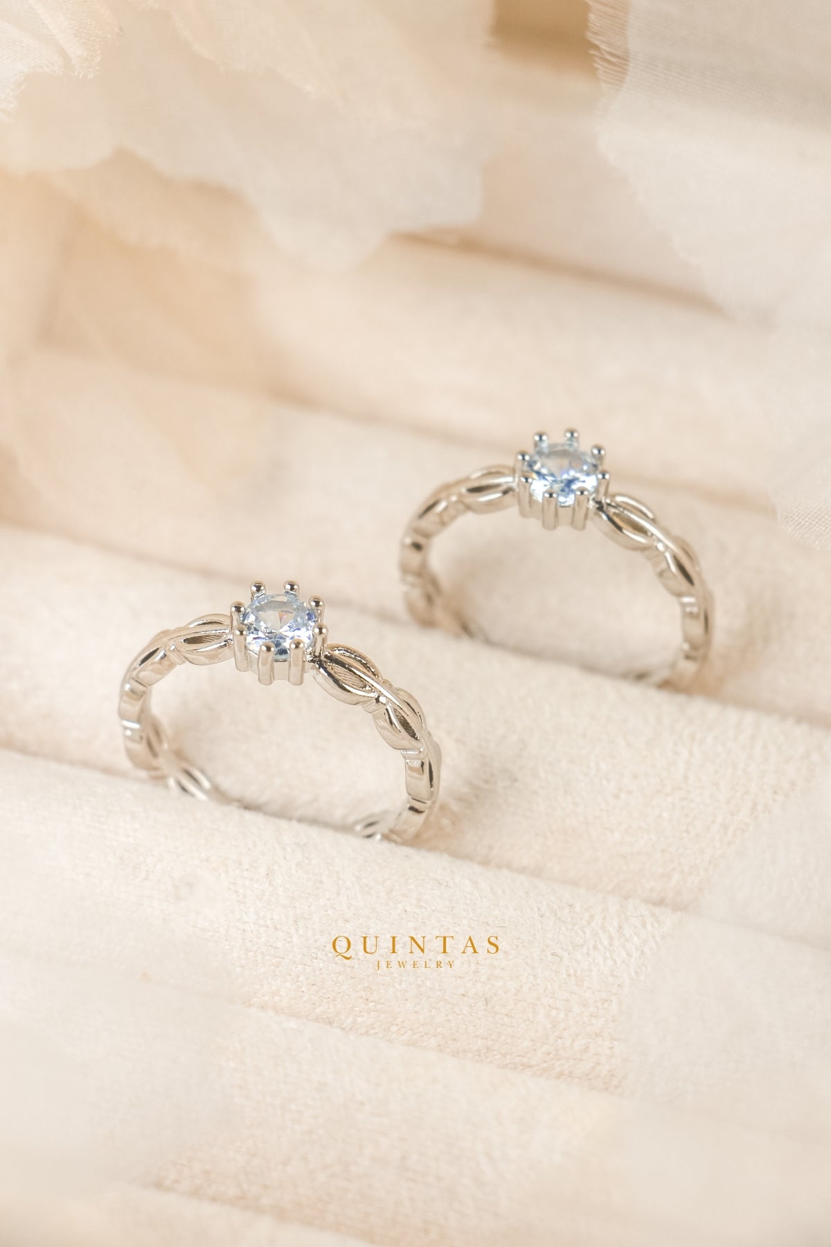 Camila Diamond Silver Ring (Adjustable)