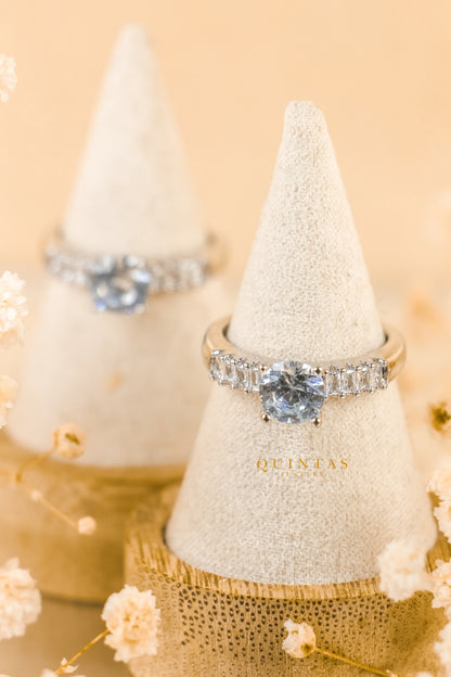 Daphne Diamond Silver Ring (Adjustable)
