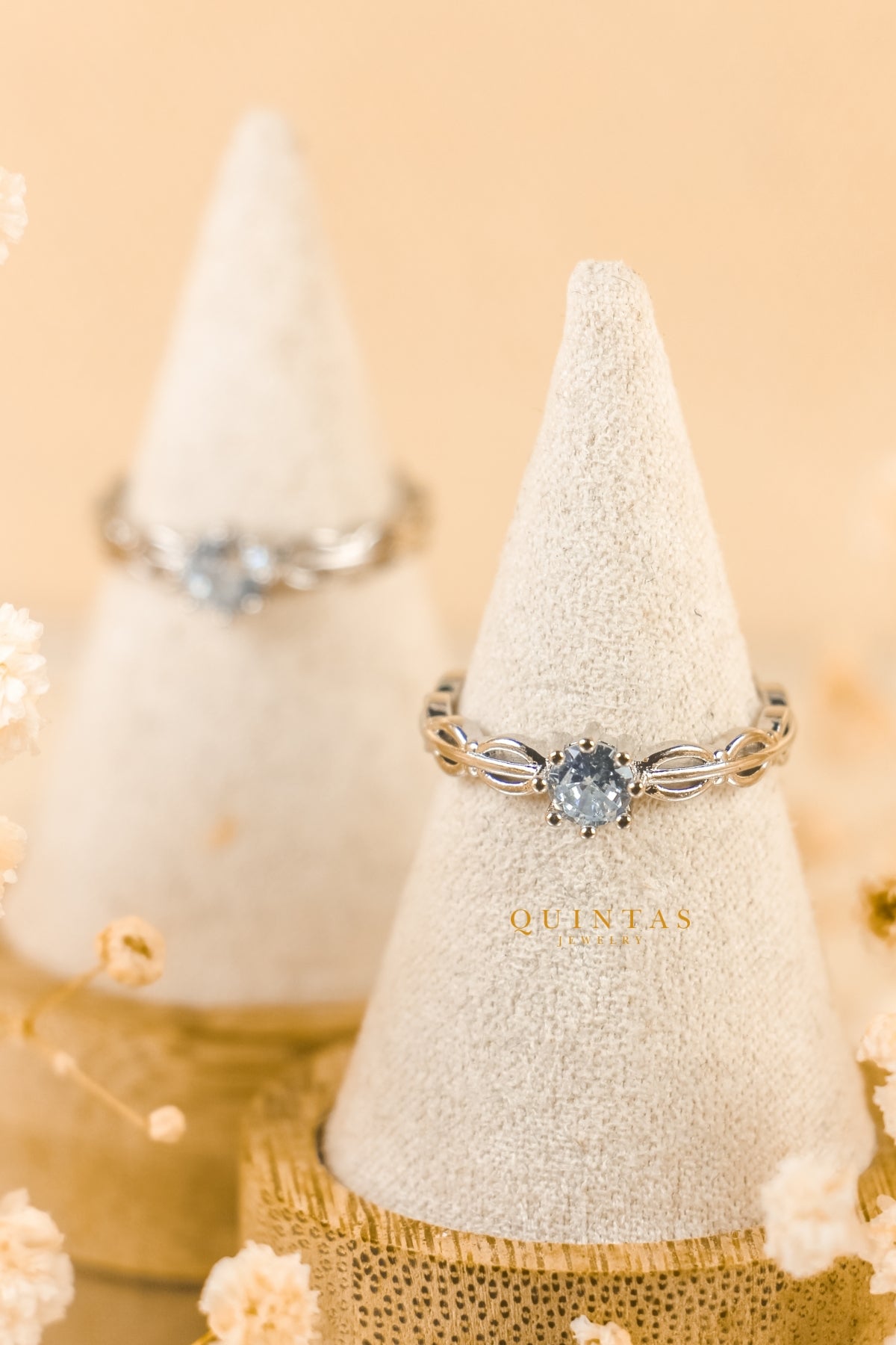 Camila Diamond Silver Ring (Adjustable)