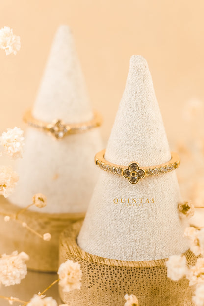 Fleur Clover Ring (Adjustable)