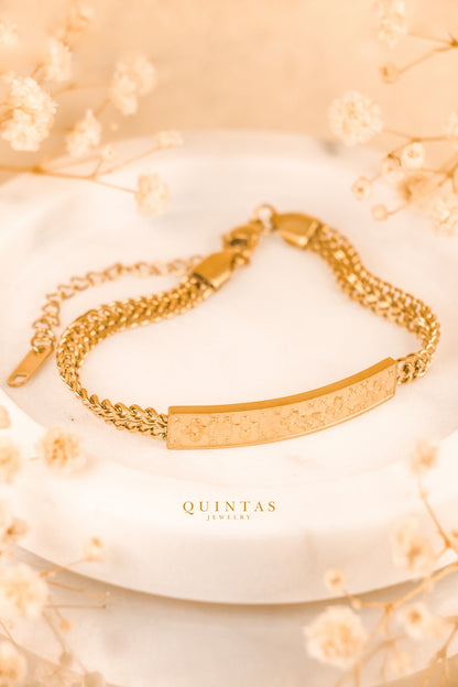 Elegant Clover Bar Bracelet