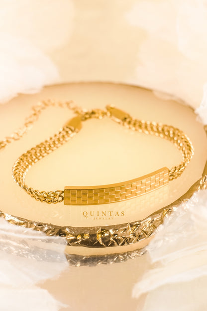 Elio Gold Bar Bracelet