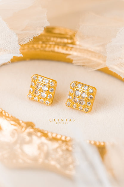 Emma Square Stud Earrings