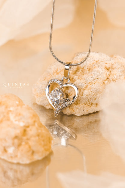 Tender Heart Silver Necklace