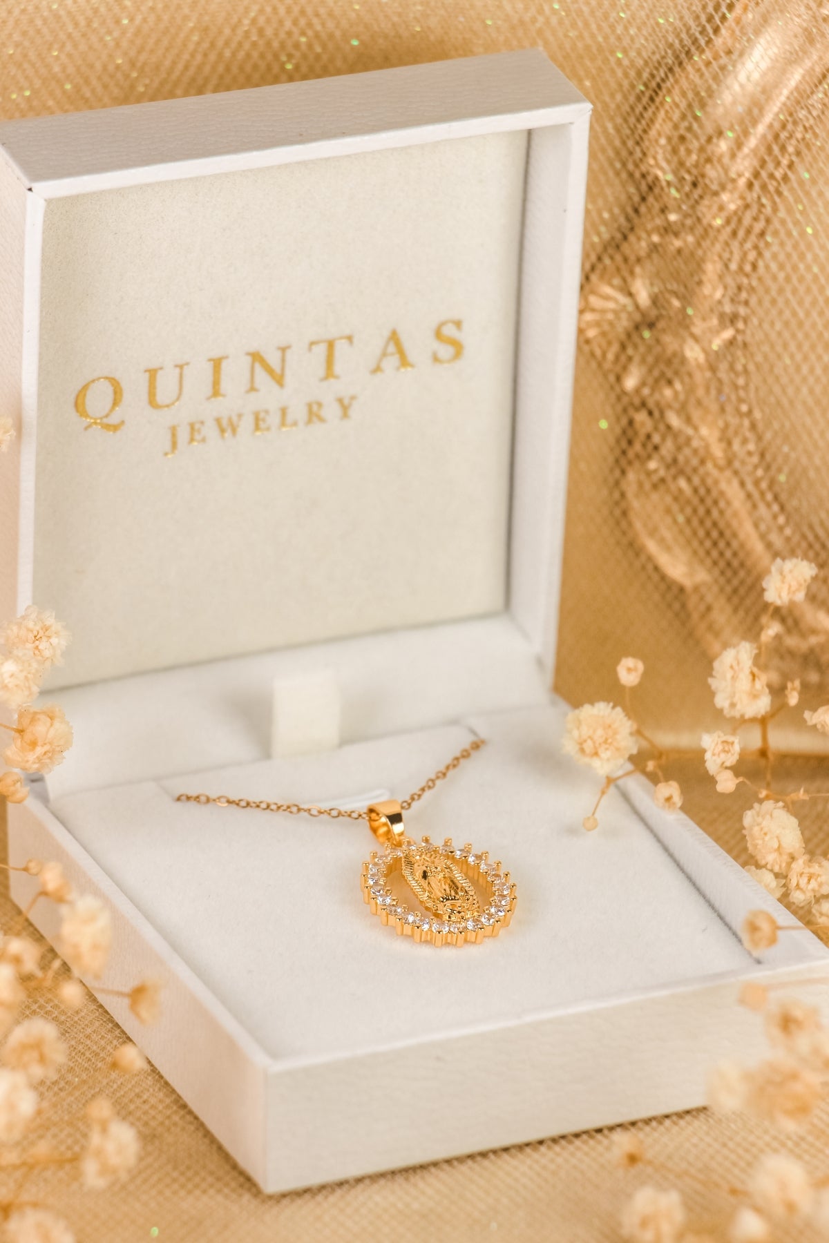 Virgin Mary Halo Necklace