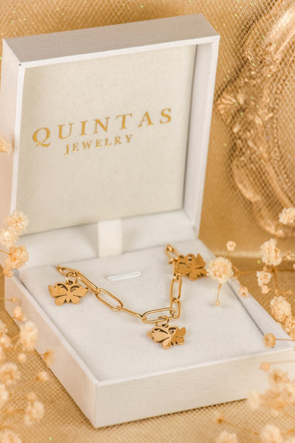 Lumière Butterfly Link Bracelet