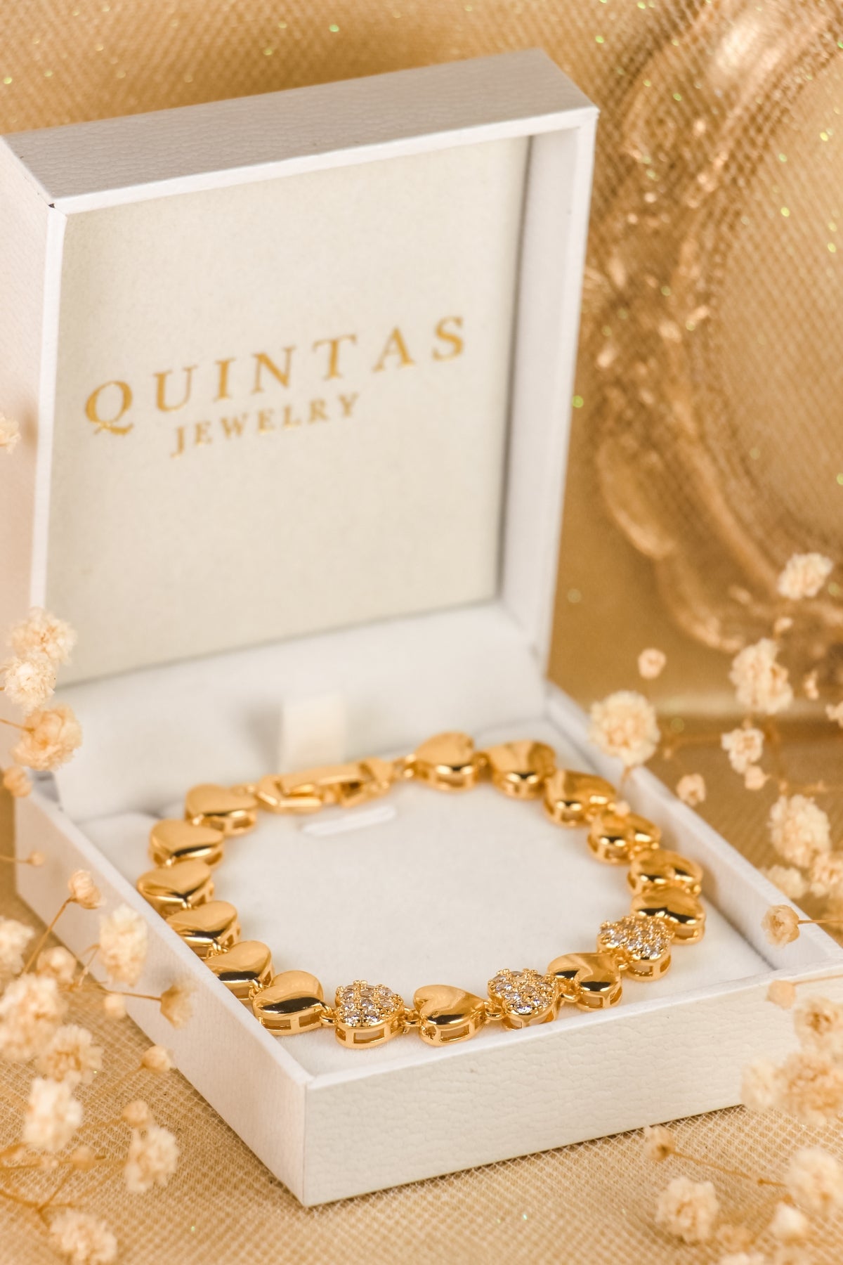Amora Hearts Bead Bracelet