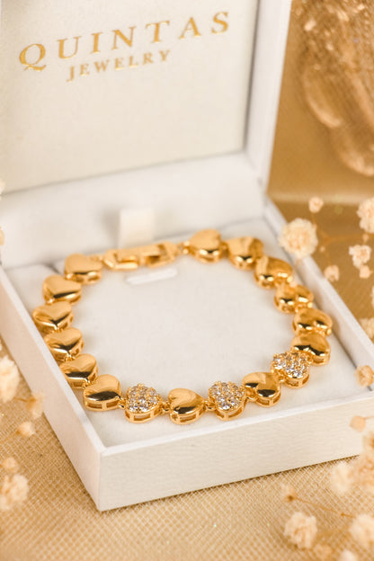 Amora Hearts Bead Bracelet