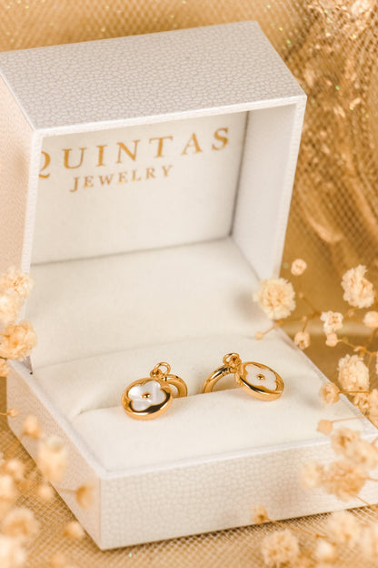 Grace Clover Drop Earrings