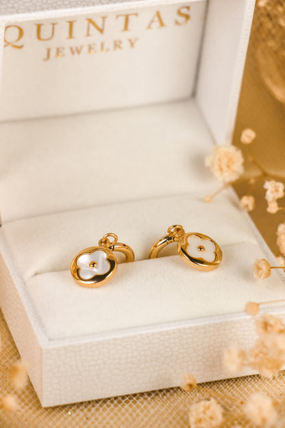 Grace Clover Drop Earrings
