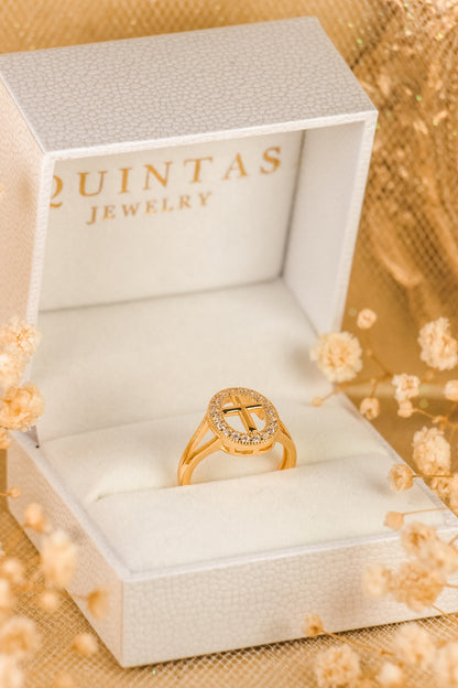 Divine Cross Ring (Adjustable)