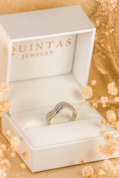 Solina Wave Silver Ring (Adjustable)