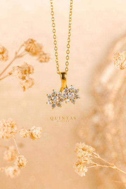 Twin Crystal Cherry Necklace