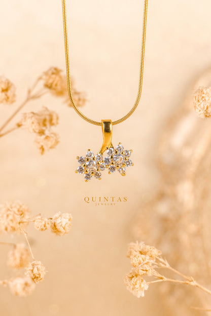 Twin Crystal Cherry Necklace