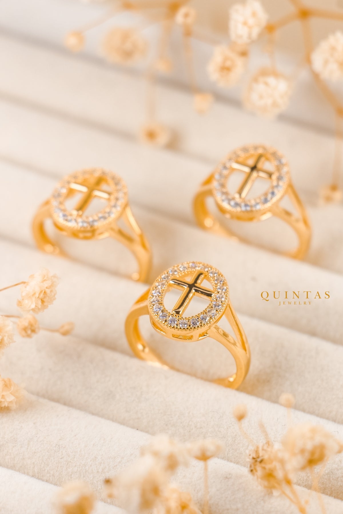 Divine Cross Ring (Adjustable)