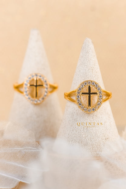 Divine Cross Ring (Adjustable)