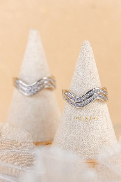 Solina Wave Silver Ring (Adjustable)