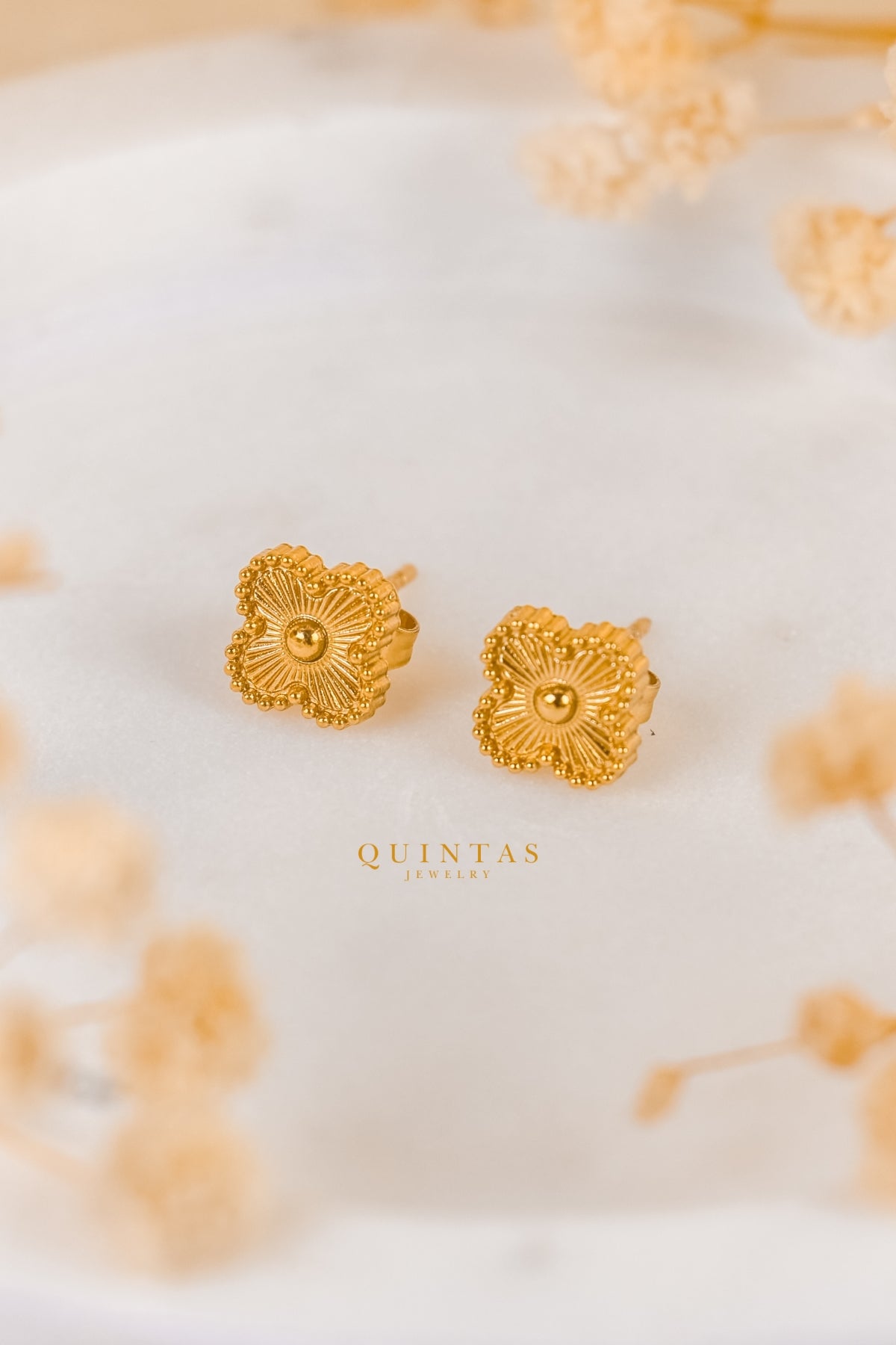 Clover Leaf Stud Earrings
