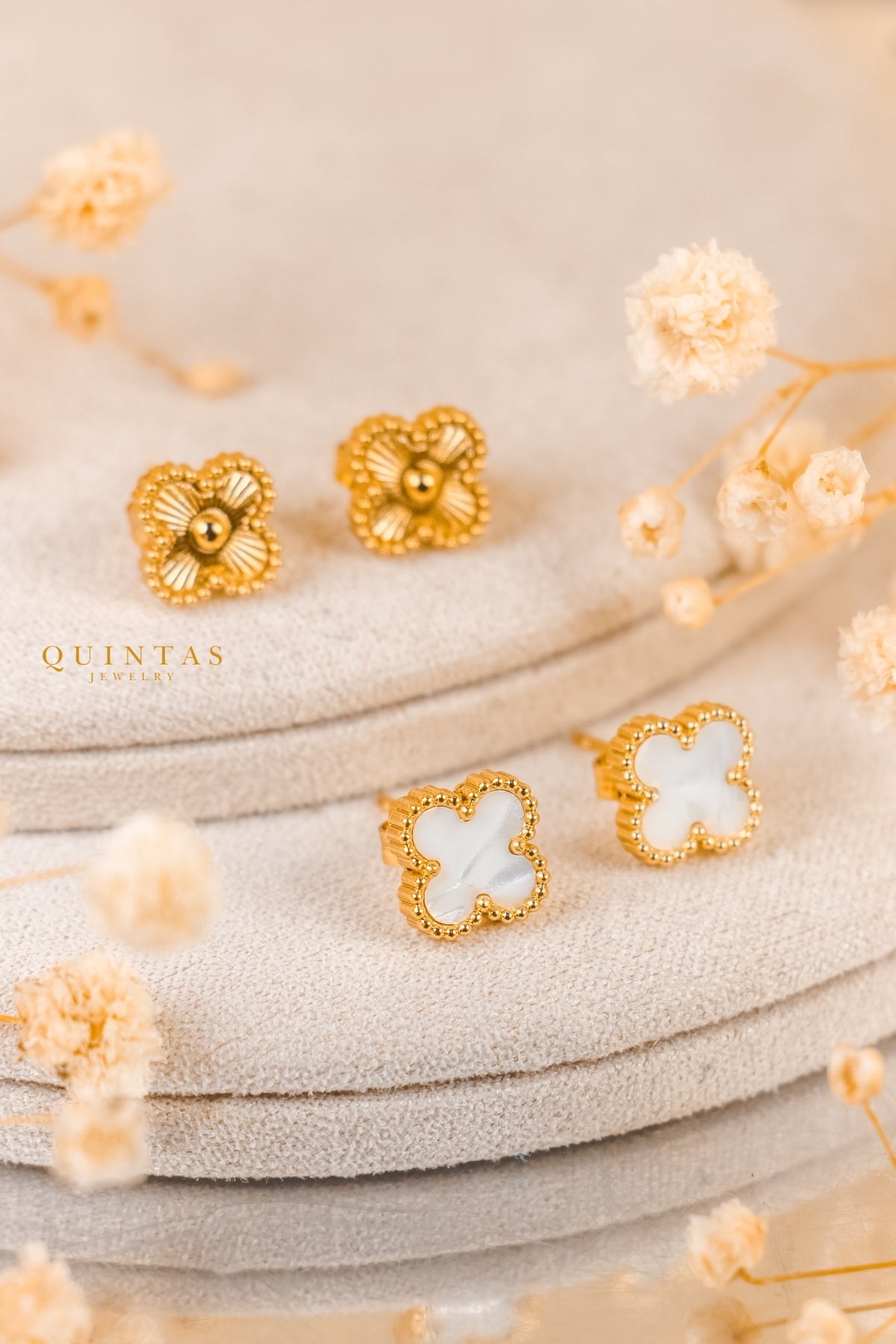 Clover Leaf Stud Earrings