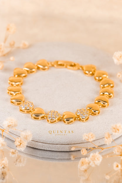 Amora Hearts Bead Bracelet