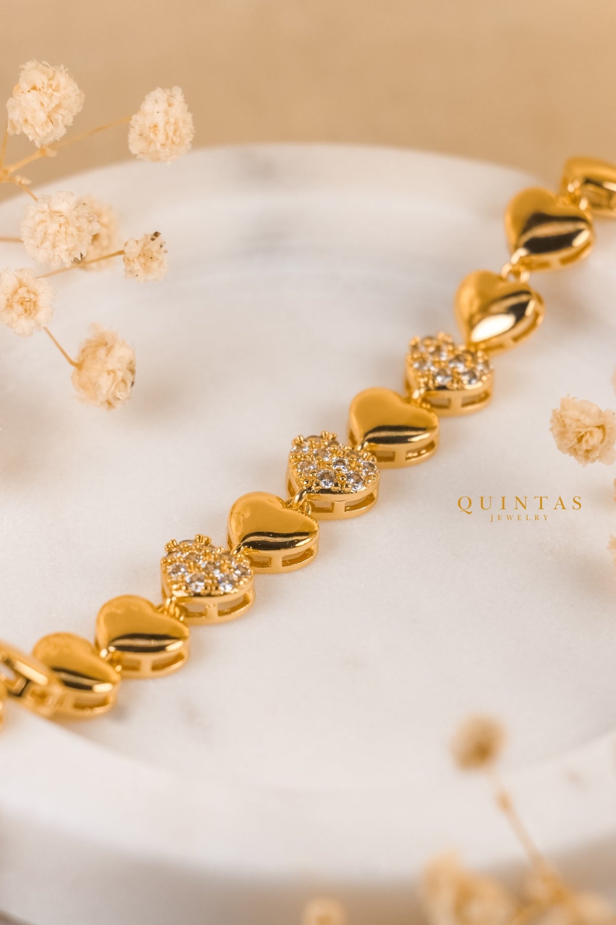 Amora Hearts Bead Bracelet