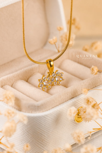 Twin Crystal Cherry Necklace